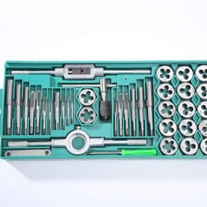 GSK Cut 40pcs Metric Tap and Die Set – Thread Repair Kit with Case, Taps, Dies, and Tools