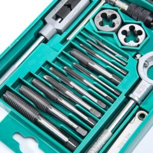GSK Cut 40pcs Metric Tap and Die Set – Thread Repair Kit with Case, Taps, Dies, and Tools