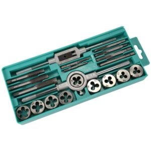GSK Cut Metric Tap and Die Set – M3 to M12 Thread Repair Kit with Case