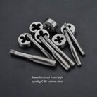 GSK Cut Metric Tap and Die Set – M3 to M12 Thread Repair Kit with Case