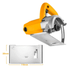 Ingco 1400W Marble Cutter – Tile and Stone Saw with 110mm Blade for Granite and Concrete