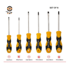 6-Piece Magnetic Screwdriver Set – Flathead & Phillips