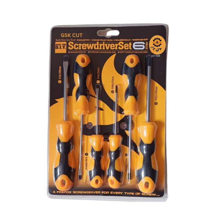 6-Piece Magnetic Screwdriver Set – Flathead & Phillips 6-Piece Magnetic Screwdriver Set – Flathead & Phillips