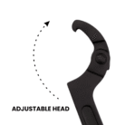 De Neers Adjustable C-Hook Spanner Wrench – 35 to 75mm