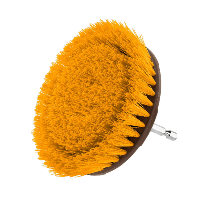 WCBM1041 4-Inch Medium Bristle Drill Brush with 1/4" Hex Shank for Multi-Surface Cleaning