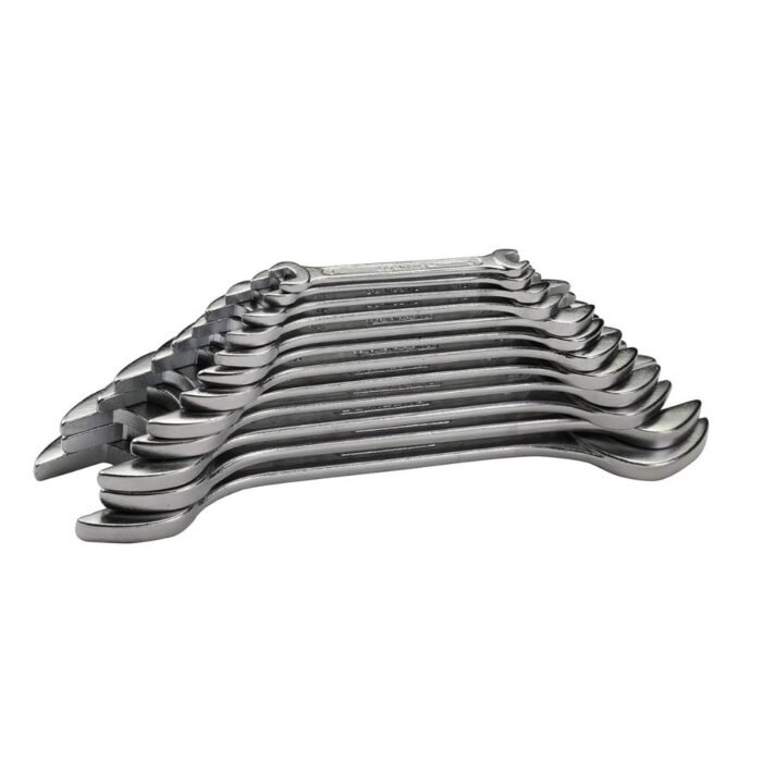 DE NEERS Double Open End Spanner Set – 12 Pieces Alloy Steel Wrench Kit