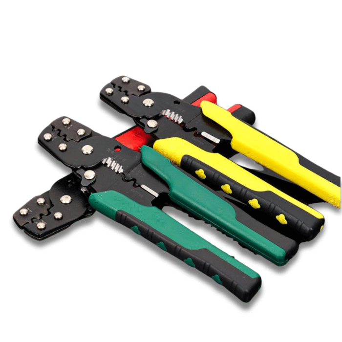 Yellow Handle Carbon Steel Electrical Wire Crimping Plier 19cm