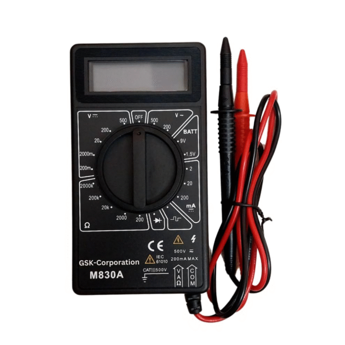 Digital Multimeter M830A Compact Electrical Tester with LCD Display