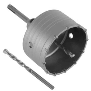 100mm Wall Hole Saw Drill Bit for Concrete, Cement, Brick & Stone Drilling