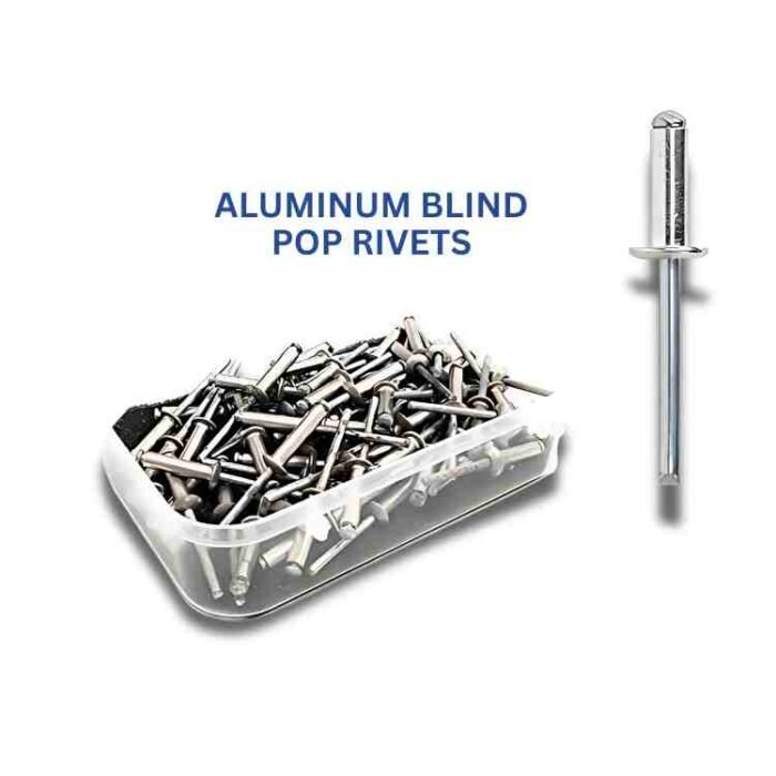 Aluminum Blind POP Rivets Assorted Sizes – Pack of 100 for Riveting Gun
