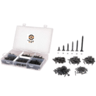 Pack of 450 Black Drywall Bugle Head Screws (13mm–50mm)