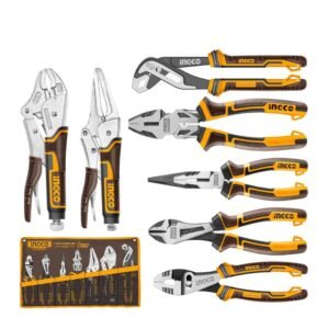 7 Pcs Pliers Set COS23036 with Pump, Combination, Long Nose, Locking & Slip Joint Pliers in Canvas Bag