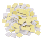 White Adhesive Cable Tie Mounts – 100 Pcs Pack (19x19 & 25x25 mm)