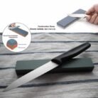 Combination Sharpening Stone 150mm x 50mm x 25mm Black – Dual Grit Knife & Tool Sharpener