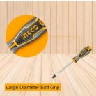 6 Pcs Round Blade Screwdriver Set HKSD0628 CR-V Steel Ergonomic Handle