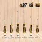 6 Pcs Round Blade Screwdriver Set HKSD0628 CR-V Steel Ergonomic Handle