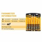 6 Pcs Round Blade Screwdriver Set HKSD0628 CR-V Steel Ergonomic Handle