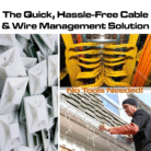 White Adhesive Cable Tie Mounts – 100 Pcs Pack (19x19 & 25x25 mm)