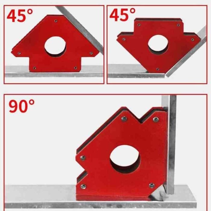 4-Inch Welding Magnet Triangle Holder for 45° & 90° Angles