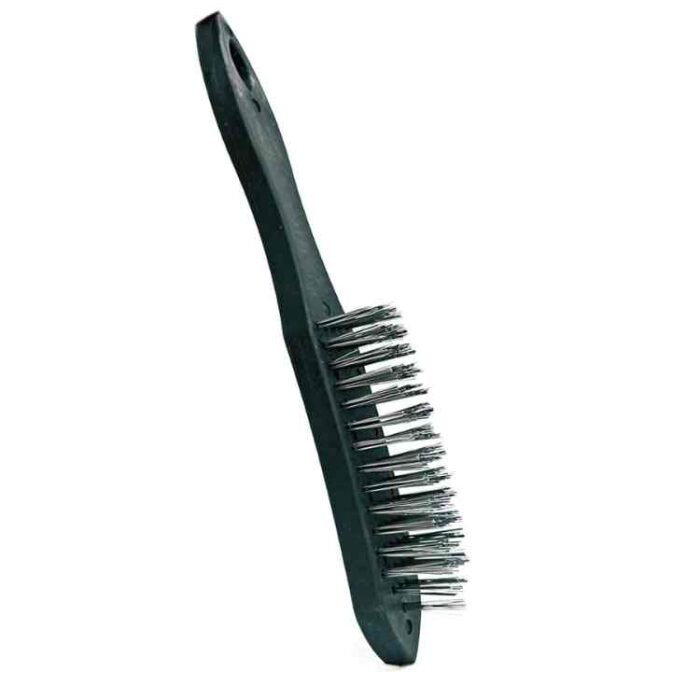 gsk cut Steel Wire Scratch Brush with Long Handle – Welding Slag, Rust, and Grill Cleaning Tool