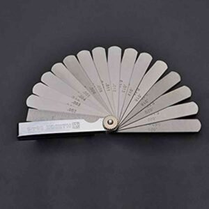 15 Blades Stainless Steel Feeler Gauge with Metric & Imperial Measurement Range
