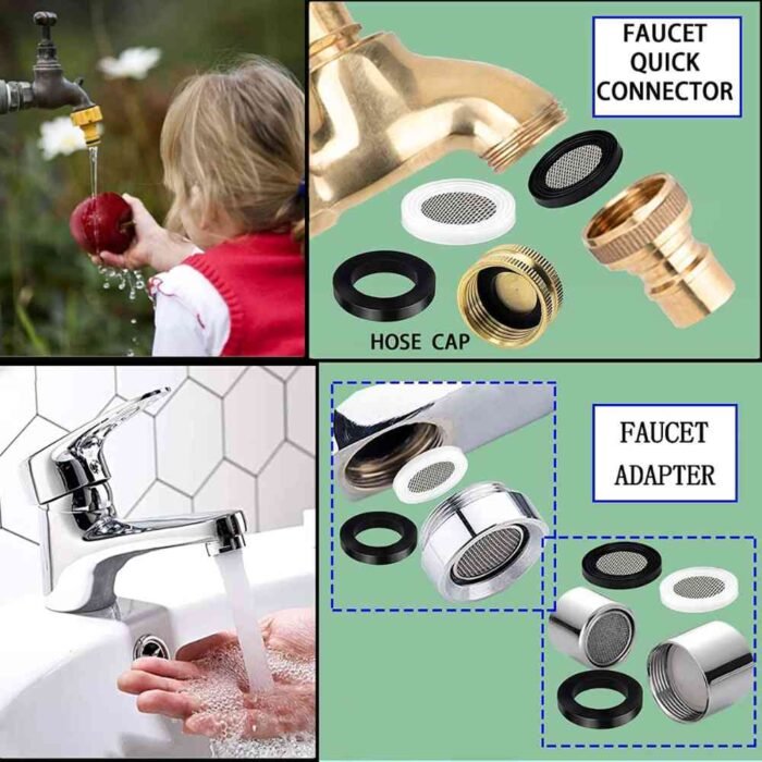 Faucet Plumbing Rubber Washer O-Ring Kit 115 Pcs