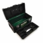 Hanbon 14 Inch Metallic Tool Box with Removable Tray and Metal Latches