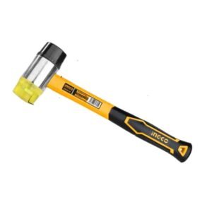 Ingco HRPH8140 Rubber and Plastic Soft Face Hammer with Fiberglass Handle