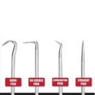 4 Pcs Mini Precision Pick & Hook Set for O-Rings, Gaskets, Seals & Small Parts