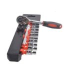 12Pcs Socket & Bit Set with 1/2 Inch Ratchet Wrench for Car, Bike, and Home Repairs