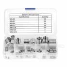 60 Pcs Stainless Steel Wire Thread Insert Helicoil Repair Kit M3–M12 with Plastic Box