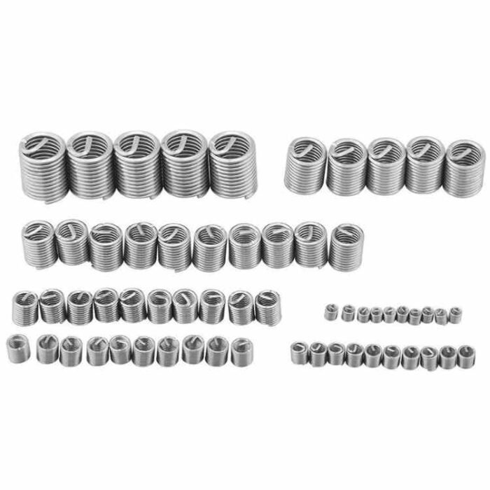 60 Pcs Stainless Steel Wire Thread Insert Helicoil Repair Kit M3–M12 with Plastic Box 60 Pcs Stainless Steel Wire Thread Insert Helicoil Repair Kit M3–M12 with Plastic Box