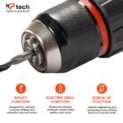 Cordless Impact Drill 21V with Rechargeable Battery and Variable Speed Control