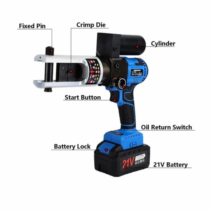 JH-300 Brushless Rechargeable Hydraulic Crimping Tool JH-300 Brushless Rechargeable Hydraulic Crimping Tool