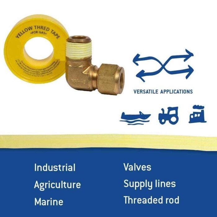 Tape Taf lon 1 Premium Teflon Tape Pipe Thread Tape for Gas