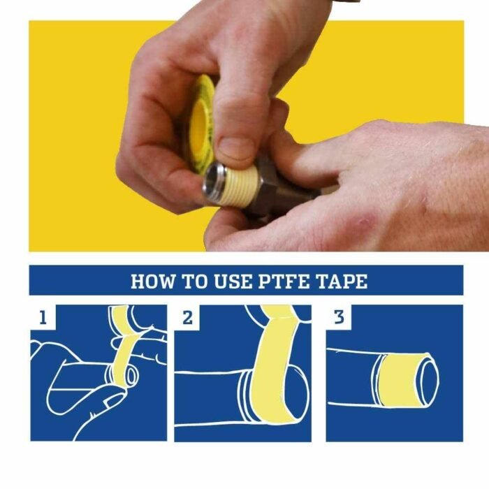 Tape Taf lon 4 Premium Teflon Tape Pipe Thread Tape for Gas