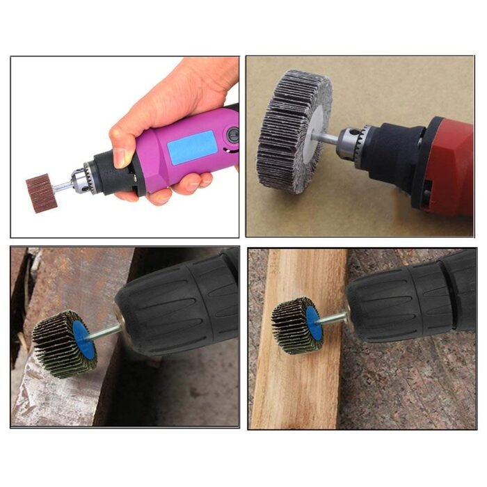 GSK Cut® 60 Grit Emery Cloth Grinding Flap Wheel 50x25x6mm Set of 5