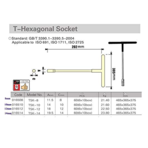 T-Type Handle Socket Wrench Deep Reach Nut Driver T-Type Handle Socket Wrench Deep Reach Nut Driver