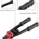 GSK Cut 12 inch rivet nut gun tool kit with M3 M4 M5 M6 M8 mandrels