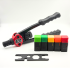 GSK Cut 12 inch rivet nut gun tool kit with M3 M4 M5 M6 M8 mandrels