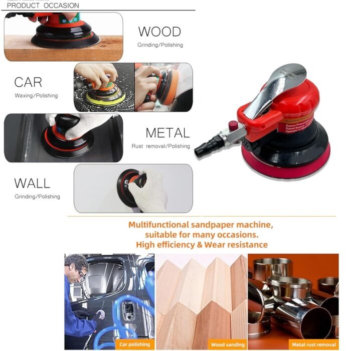GSK CUT 5-Inch Air Orbital Sander Machine