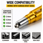 Electric Riveter Conversion Connector attachment for hand drill Machine