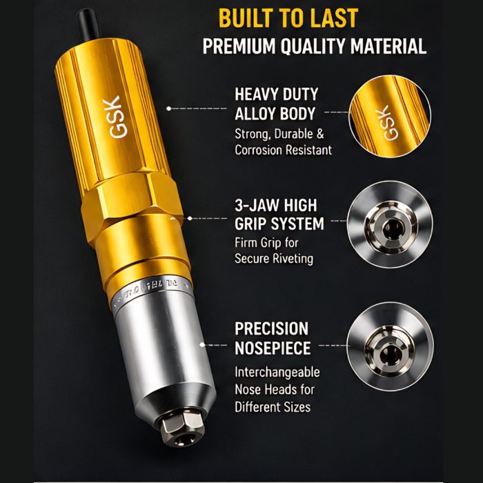 Electric Riveter Conversion Connector attachment for hand drill Machine