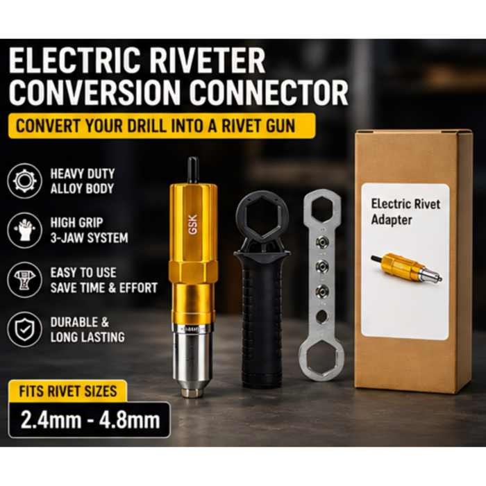 Electric Riveter Conversion Connector attachment for hand drill Machine