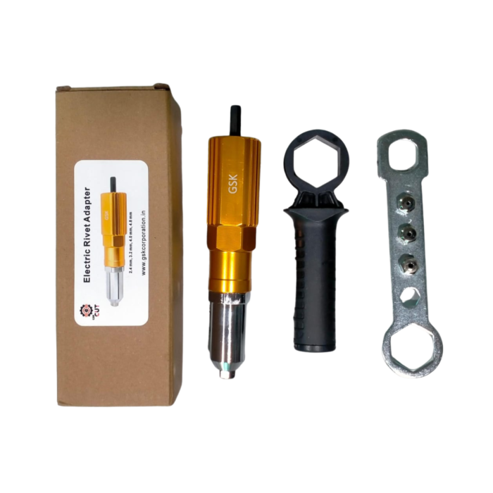 GSK Cut Electric Rivet Adapter attachment with handle and wrench for drill machine riveting tool kit GSK Cut Electric Rivet Adapter attachment with handle and wrench for drill machine riveting tool kit