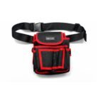 GSK CUT tool waist bag 23x13x22 cm black and red with adjustable belt and multiple tool pockets
