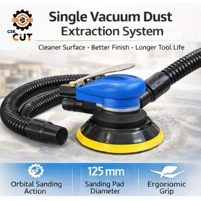 GSK CUT 5 Inch Pneumatic Air Orbital Sander Machine 10000 RPM