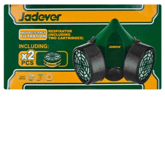 Jadever Respirator Mask JDRJ2502 with Dual Cartridges Safety Mask Jadever Respirator Mask JDRJ2502 with Dual Cartridges Safety Mask