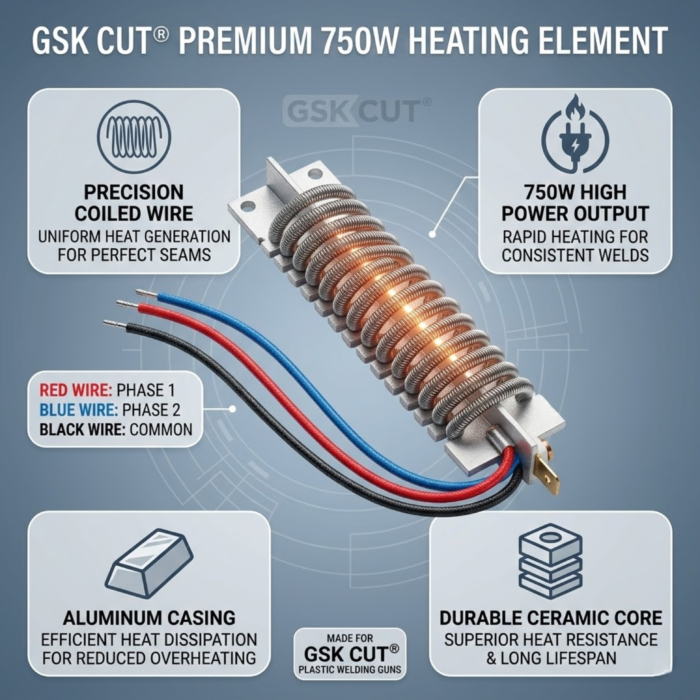 GSK CUT 750W Plastic Welding Gun Heating Element Replacement Part