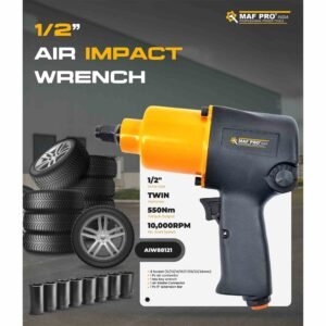 1/2 Inch Air Impact Wrench 550Nm Twin Hammer for Automotive Use